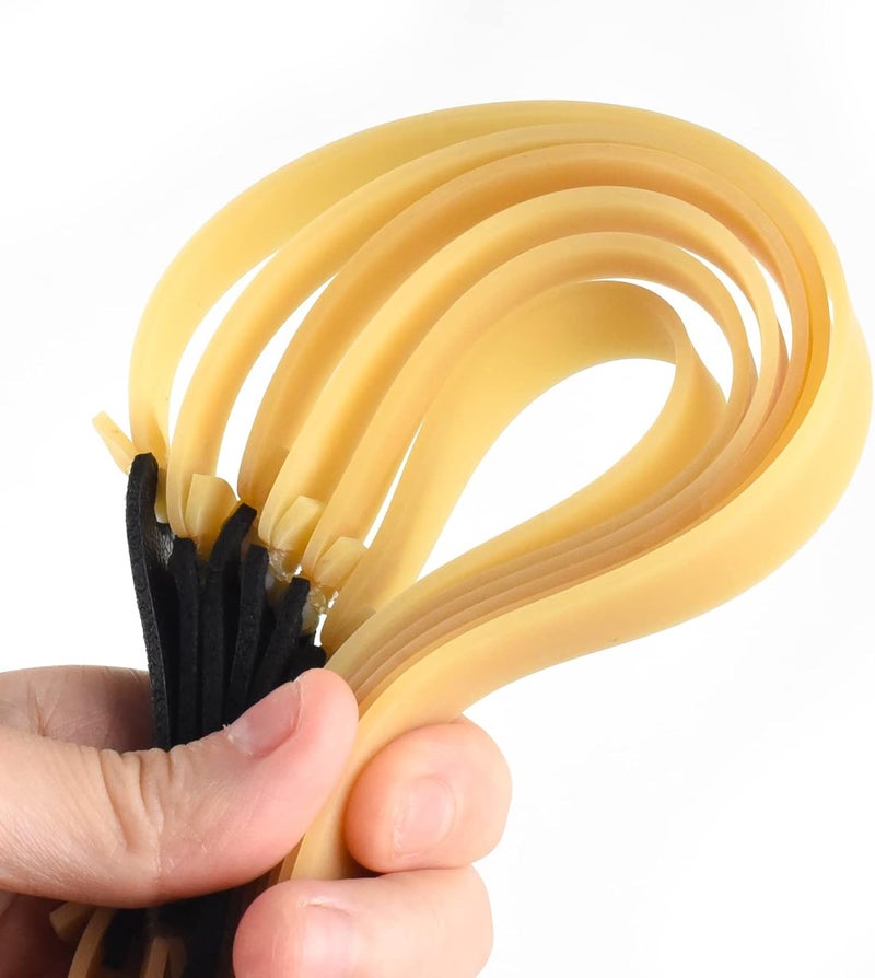 JTXCDFHMJ 10 Packs Thickened 2.0mm Flat Rubber Slingshots Can Be Replaced With Elastic Bands, Suitable For Hunting Slingshots Catapults Together With Elastic Elasticity Bands For Outdoor Jungle Hunting - Image 1